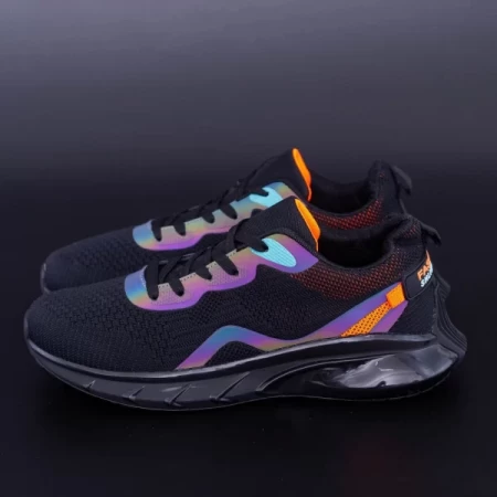 Herren Sportschuhe Sa617a Black-Orange | Pionier