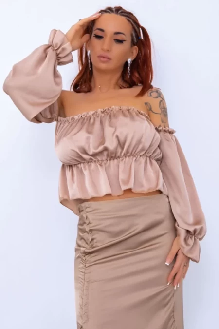 Frauen Sweatshirt 796 Beige Mode