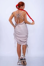 Frauenkleid 3756 Beige Mode