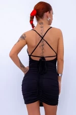 Frauenkleid 3529 Schwarz Mode