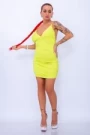 Frauenkleid 3529 Grüne Neon | Mode