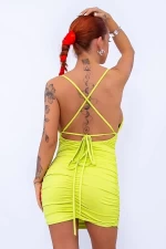 Frauenkleid 3529 Grüne Neon | Mode
