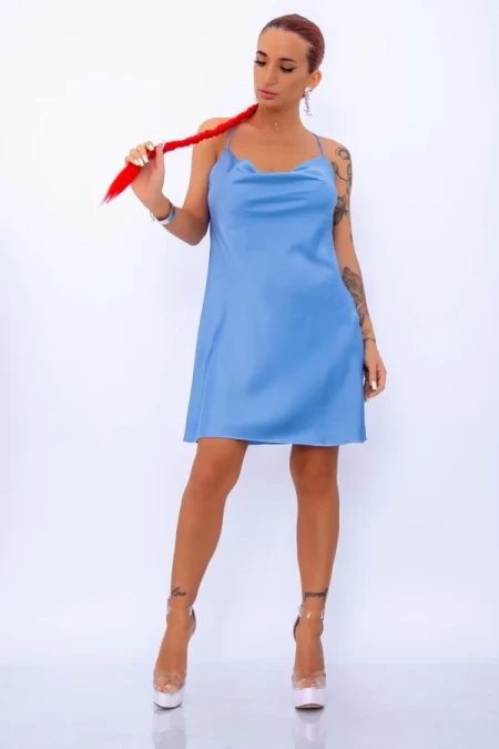 Frauenkleid 4836 Blau Mode