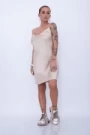 Frauenkleid 4836 Beige Mode