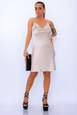 Frauenkleid 4836 Beige Mode