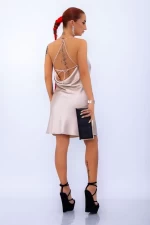 Frauenkleid 4836 Beige Mode