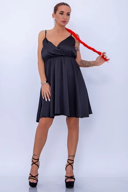 Frauenkleid R01 Schwarz Mode