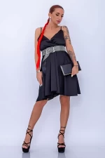 Frauenkleid R01 Schwarz Mode