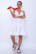 Frauenkleid R05 Weiß Mode