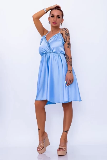 Frauenkleid 756 Hellblau Mode