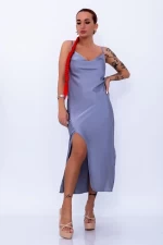 Frauenkleid 3305 Grau Mode