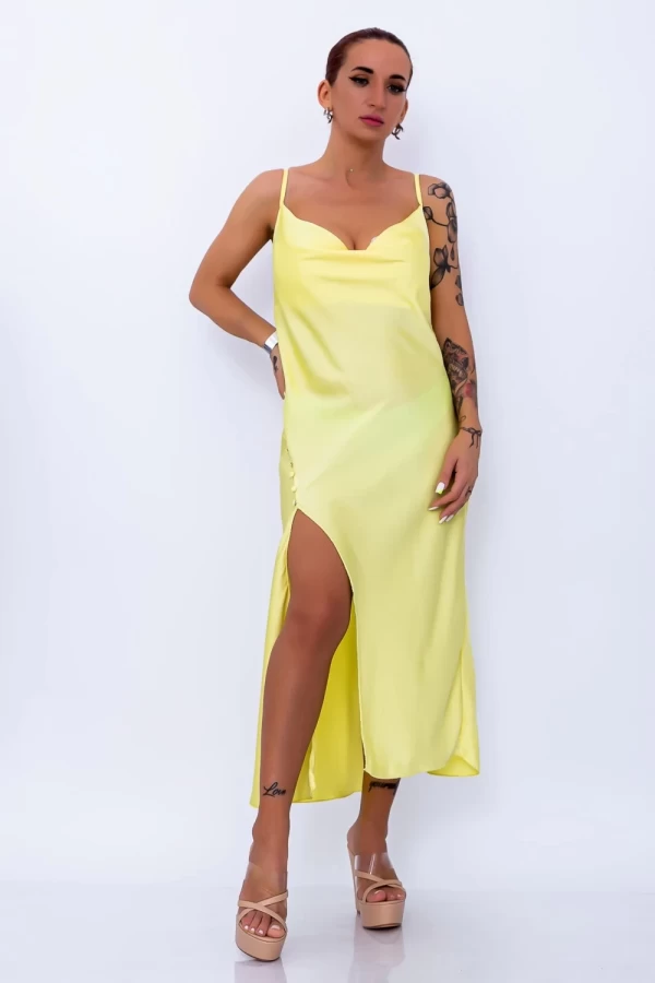 Frauenkleid 3305 Gelb Mode