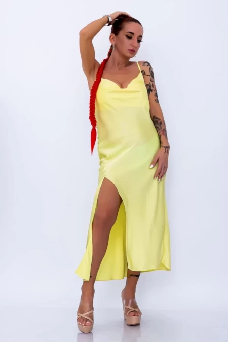 Frauenkleid 3305 Gelb Mode