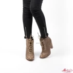 Kurze Stiefel mit einer dicken Absatz -AF13 Khaki | Mei