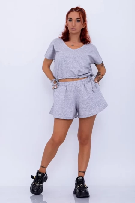 Kurzes Frauen -Set 1143 Grau Kosan
