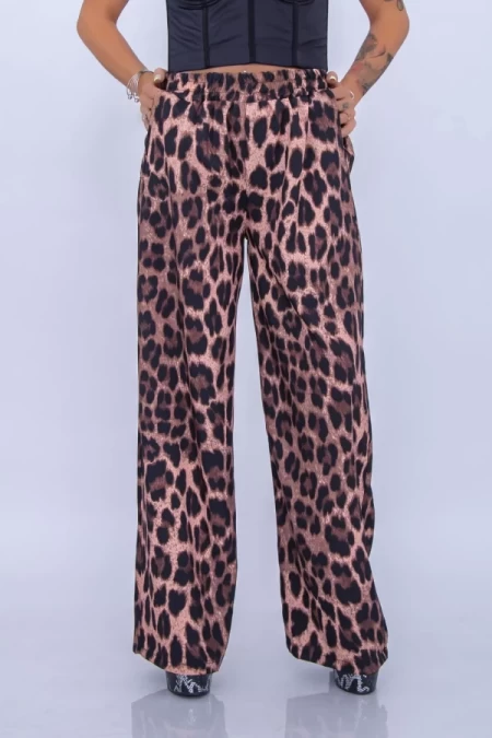Frauenhose 12261 Leopard Brown | Mode