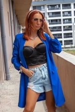 Frauen A5239 Blau Mode