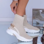 Frauen Sportschuhe S0687 Beige | Se7en
