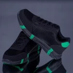 Herren Sportschuhe a19 schwarzgrün Erin
