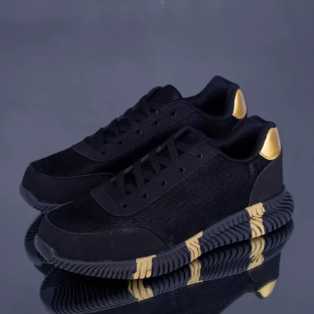 Herren Sportschuhe A19 Schwarz-Gold Erin