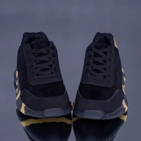 Herren Sportschuhe A19 Schwarz-Gold Erin