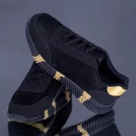 Herren Sportschuhe A19 Schwarz-Gold Erin