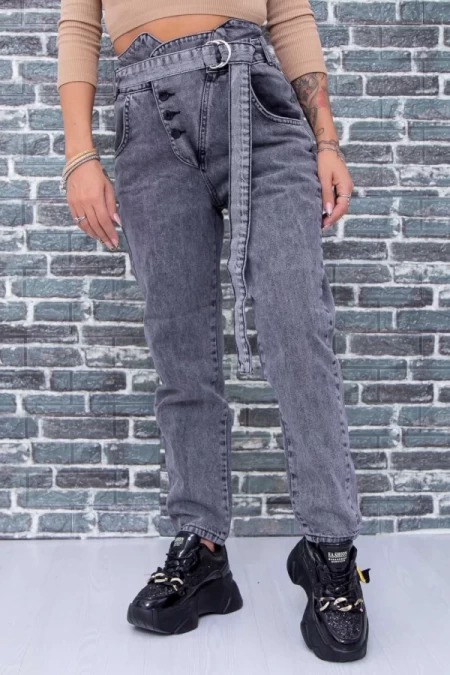 Frauen Jeans 5011 Grau Mode