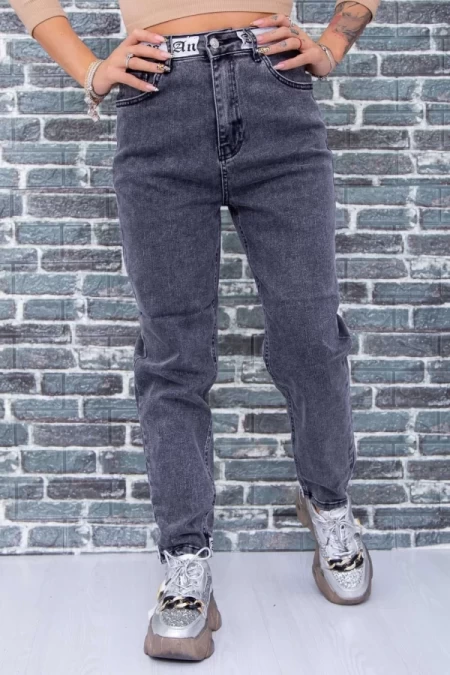 Frauen Jeans 1267 Grau Mode