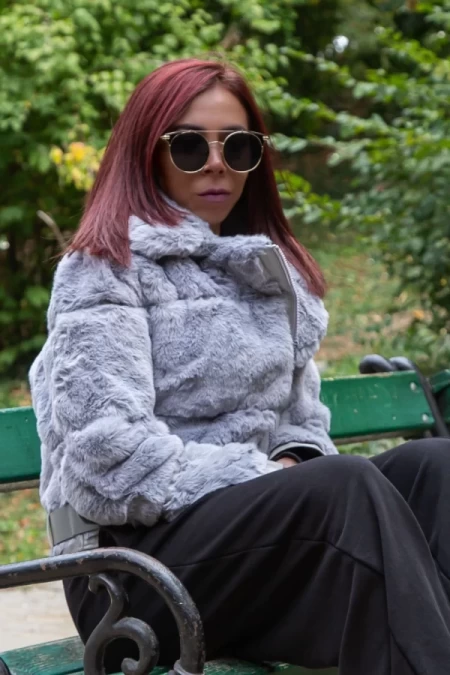 Frauenweste 2021-3 Grau Mode