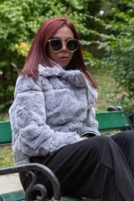 Frauenweste 2021-3 Grau Mode